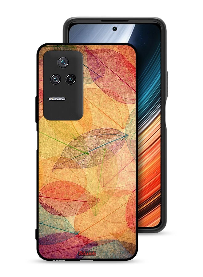 Tolwak Xiaomi Poco F4 Protective Case Cover Leaves Abstract Digital Art - Image 1