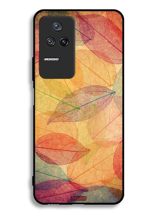 Tolwak Xiaomi Poco F4 Protective Case Cover Leaves Abstract Digital Art - Image 2