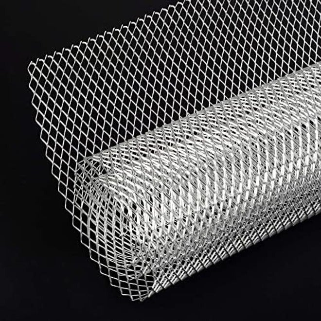 AggAuto 40"x13" Car Grill Mesh - Black Aluminum Alloy Rhombic Hole Bumper Grille Insert, Universal Fit - Image 3