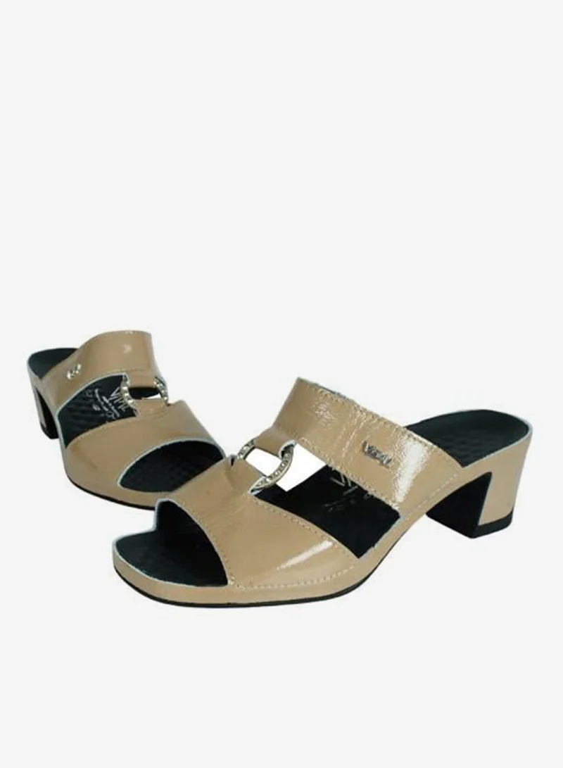 Vital Taupe 148-1044 Vital Ladies Joy - Naplack Sandals 05056 Taupe for Women | Best Price UAE