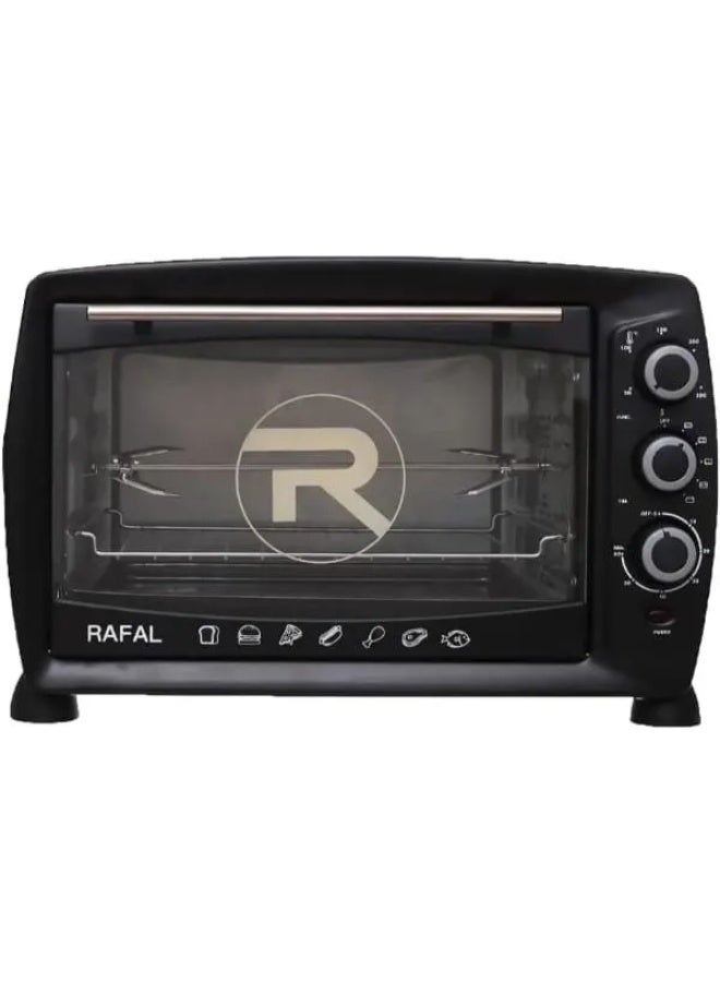 Rafal Oven With Grill /Internal Fan/Timer/Lamp /45 L /2000 W (Black) - Image 1