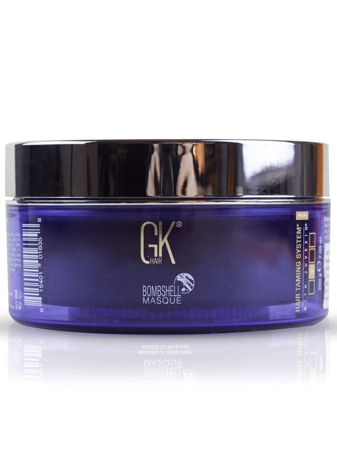 GK Hair Ultra Blonde Bombshell Masque (7.05 Fl Oz/200 g) Semi-Permanent Long Lasting Hair Toning Color Pigments Moisturizing Styling and Coloring Mask for All Hair Types - Image 1