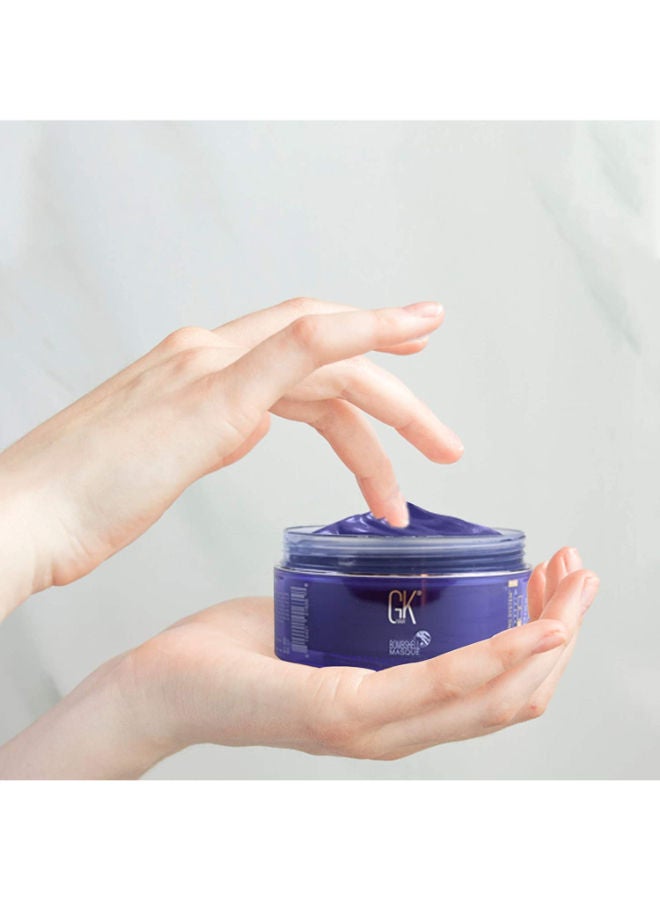 GK Hair Ultra Blonde Bombshell Masque (7.05 Fl Oz/200 g) Semi-Permanent Long Lasting Hair Toning Color Pigments Moisturizing Styling and Coloring Mask for All Hair Types - Image 3