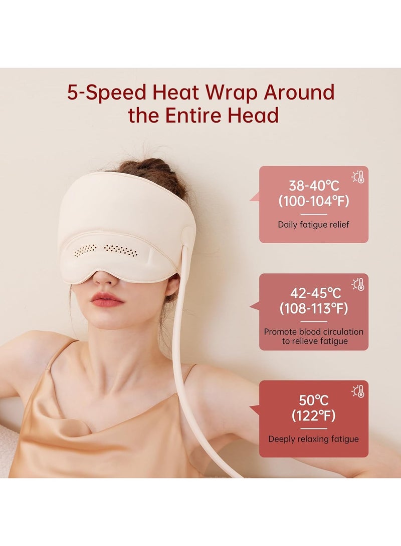 general Electric Head Massager, Scalp Massager Head Compressed Air Bag Massager with Hot & Kneading Function, Portable Electric Head & Eye Massager for Ladies & Men - Image 5