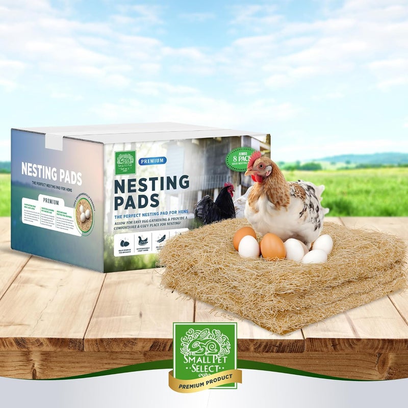 Small Pet Select - Chicken Nesting Pads (8-Pack), 13x13, for Hens, Fits Most Nesting Boxes, Chicken Coop Nest Liners - Image 5