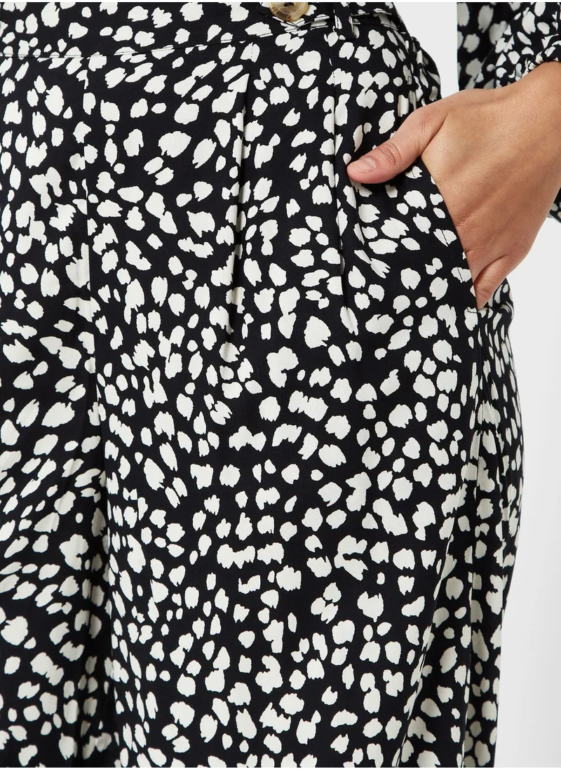 Miss Selfridge Printed Wide Leg Pants