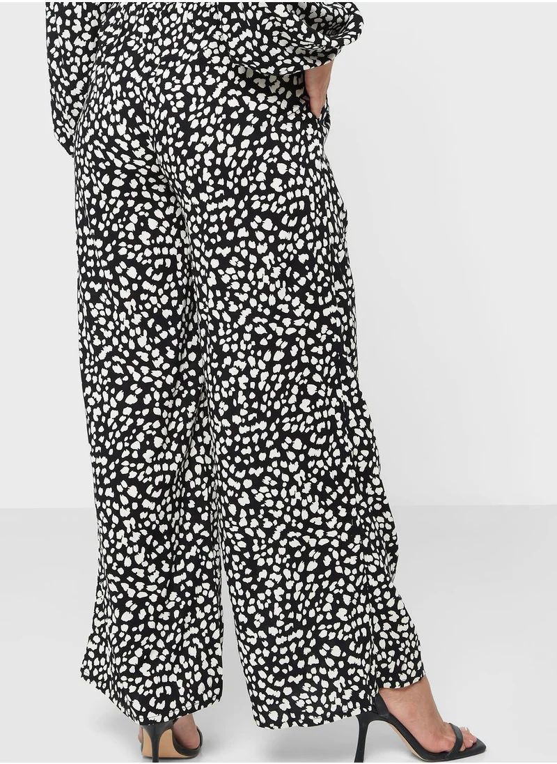 Miss Selfridge Printed Wide Leg Pants