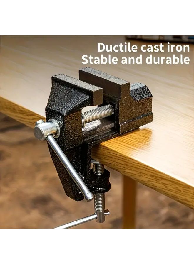 Mini Bench Vise Heavy Duty Metal Clamp For Home Repair Woodworking And Electronic - Image 2