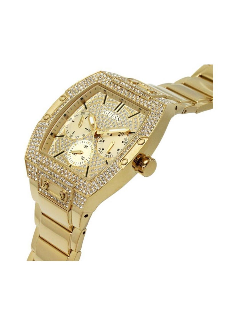 GUESS ساعة جيس فينيكس كوليكشن متعددة الوظائف للرجال بمينا ذهبية اللون كوارتز - GW0094G2 - Image 2