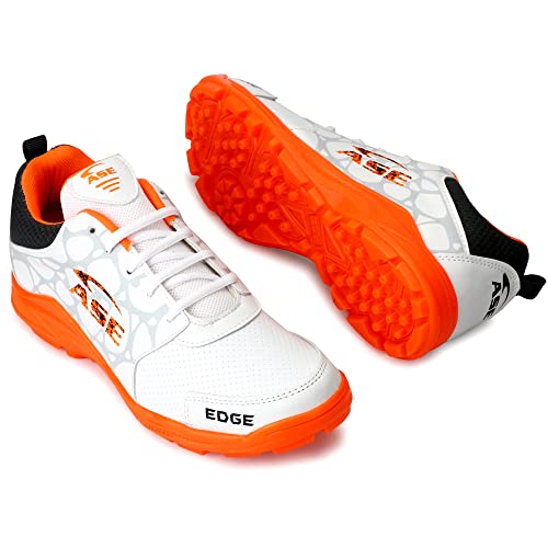 ASE Limited Edge Edition Elite Performance PVC Spike Cricket Shoes for Men (Orange)_08 - Image 3