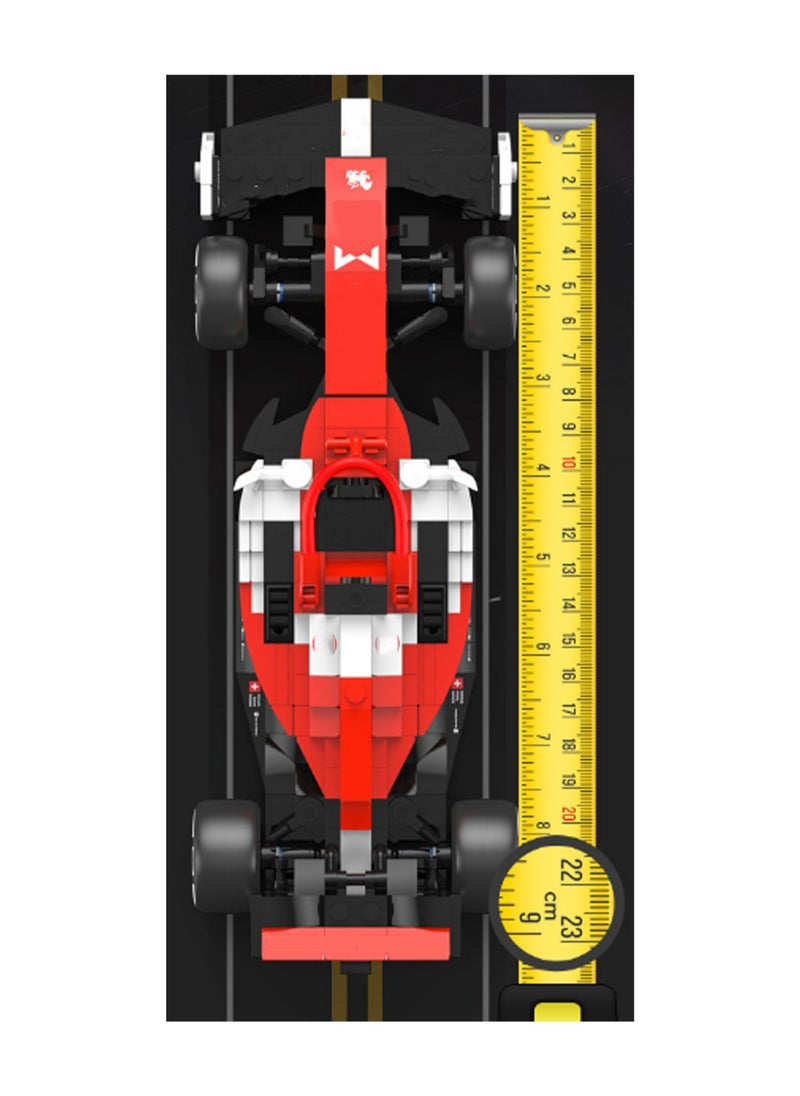 340pcs Red Racing Car 1:24 Model Set Building Blocks Creative Diy Simulation Collection Building Assembling Toys Children Adult Home Decoration  - Image 2