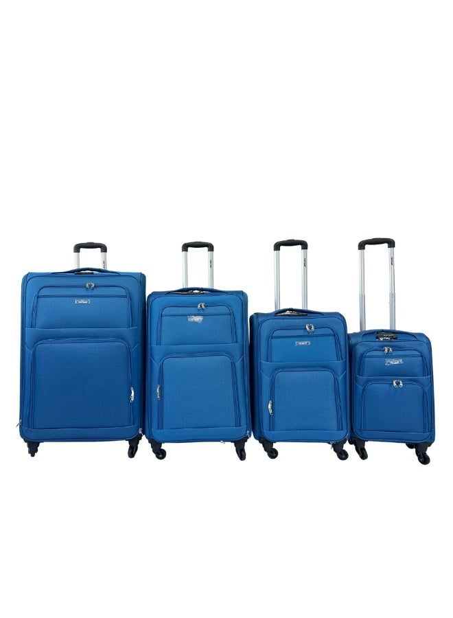 VIPTOUR 4PCS Fabric Luggage Set Durable Travel Suitcase with Spinner Wheels - Image 1