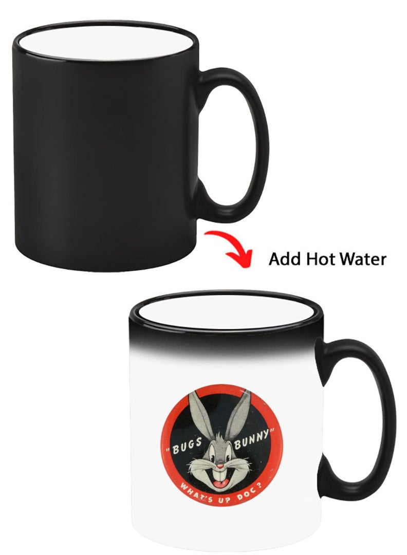 Theodor Color Changing Heat Sensitive Ceramic Mug, Image Revealed When HOT Liquid is Added! Bugs Bunn - Image 1