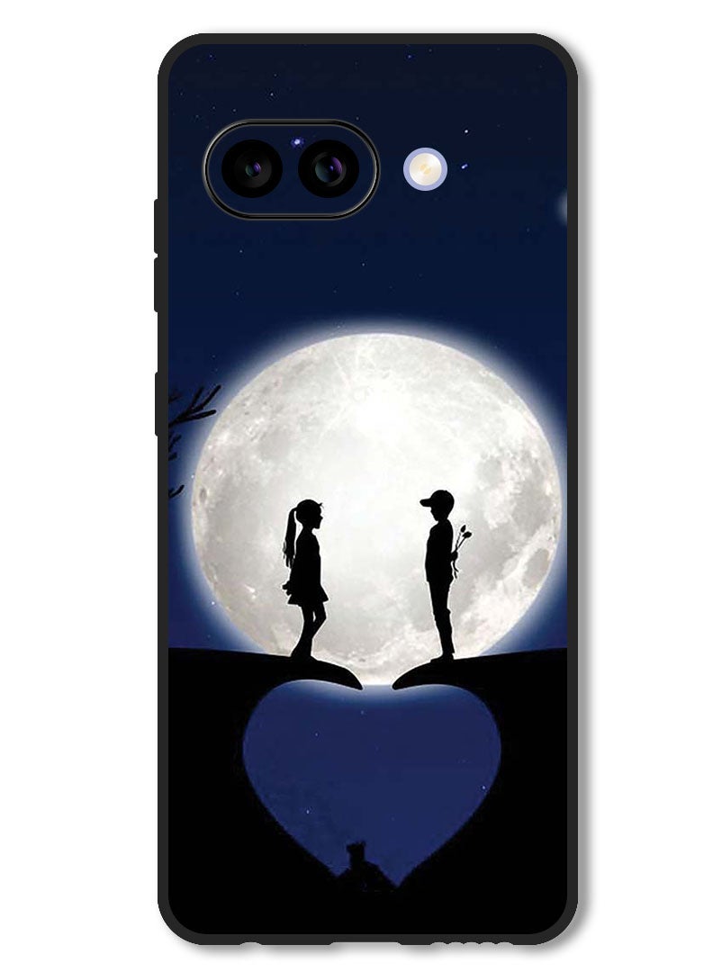 Theodor Case Compatible with Google Pixel 9A Protection Shockproof Bumper Cover Lovers On Hill - Image 1