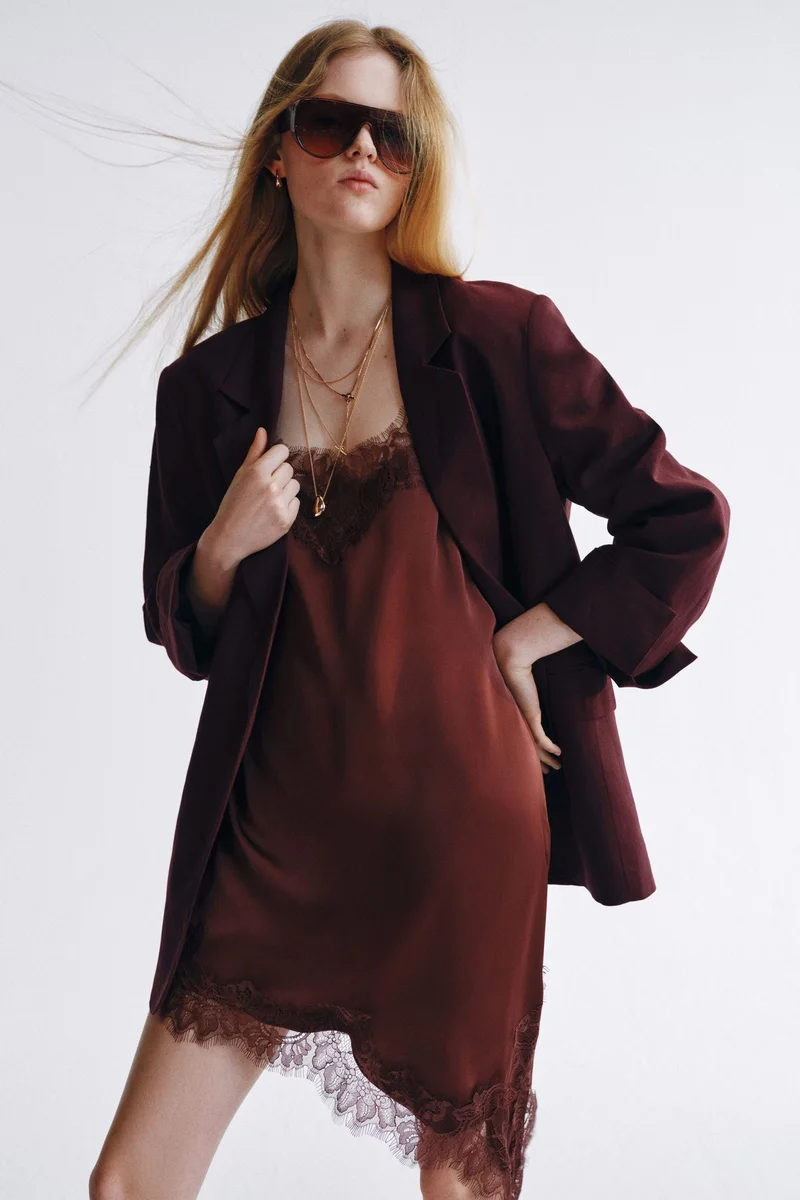 اتش اند ام كنزة من مزيج الكتان