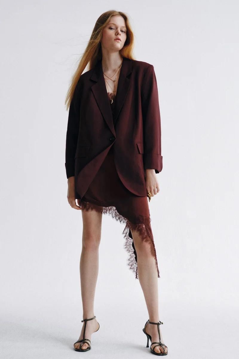 اتش اند ام كنزة من مزيج الكتان