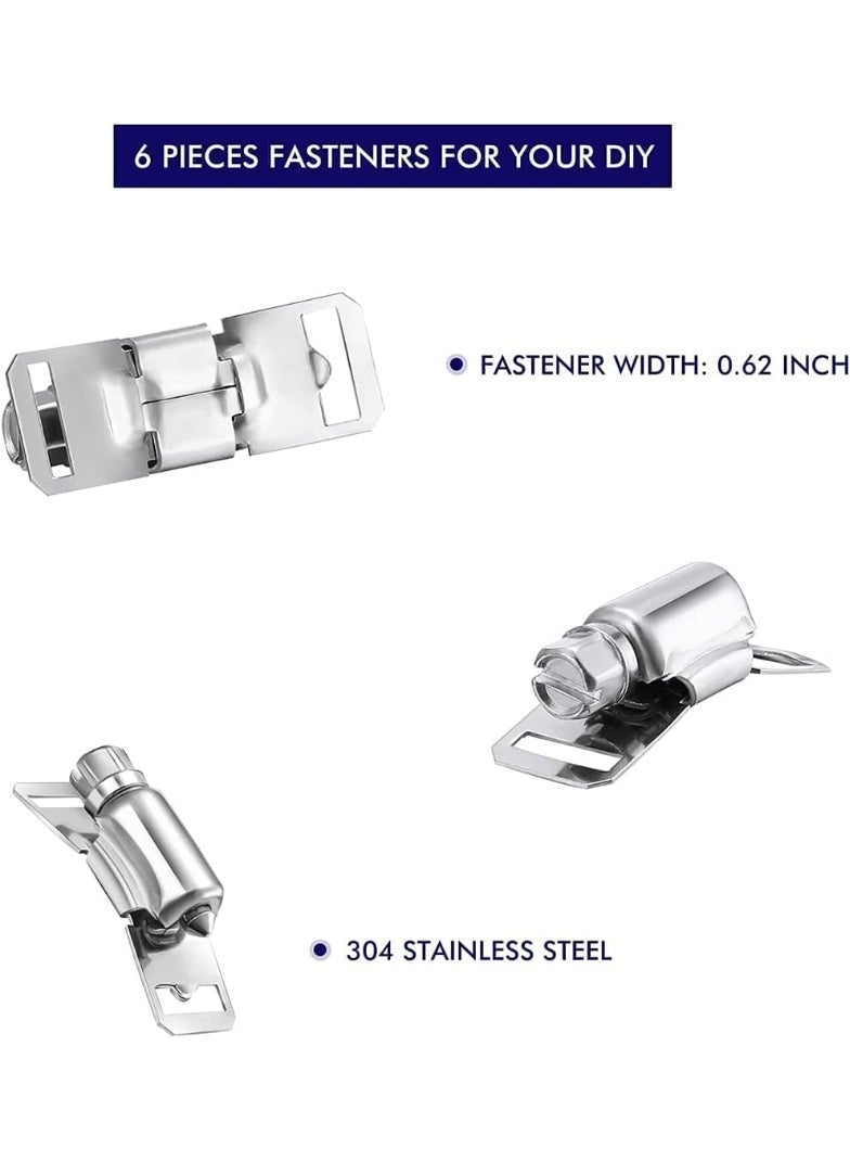 VITION 3m Coiled Hose Clamps with 6 Adjustable Screw Fasteners Stainless Steel for Intercooler, Pipe, Plumbing, Tube and Fuel Line - Image 5