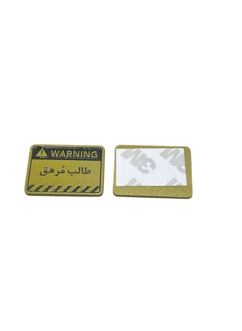 Metal Sticker For Mobile Or Any Surface- “Exhausted Student”  - Image 1