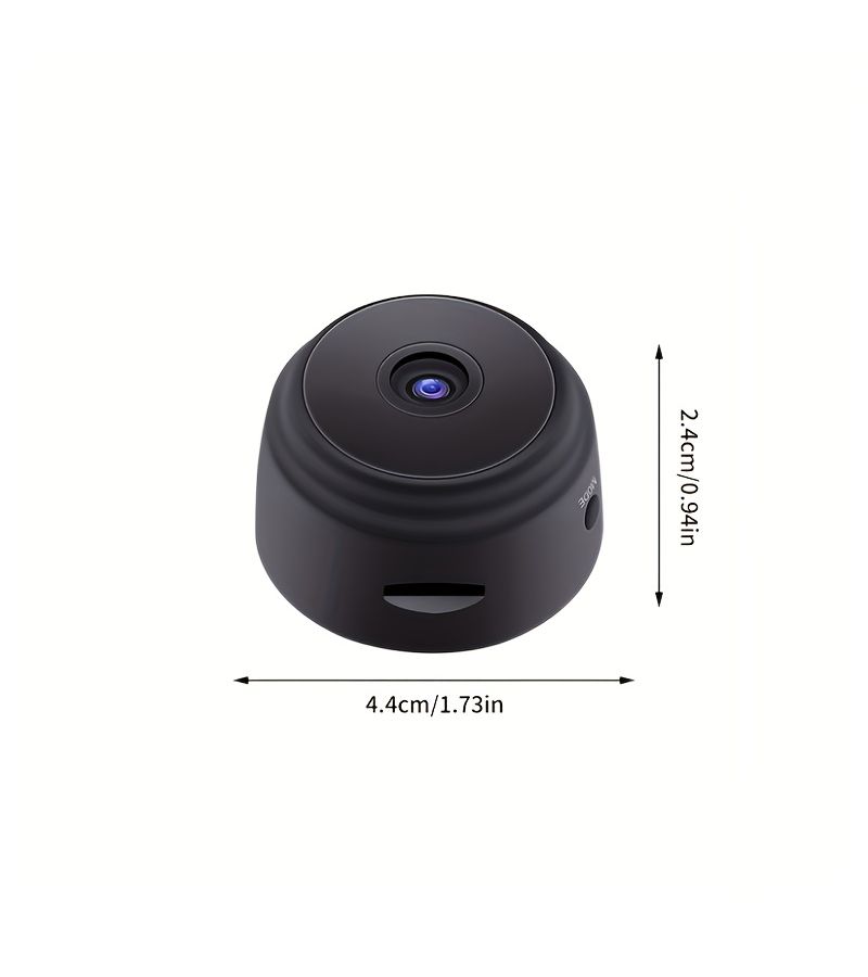 A9 Wireless WiFi Security Camera Indoor Smart Monitor 480P SD Portable Rechargeable Battery Powered Built In Magnet for Stand Mount Supports WiFi Home Monitoring Black - Image 5