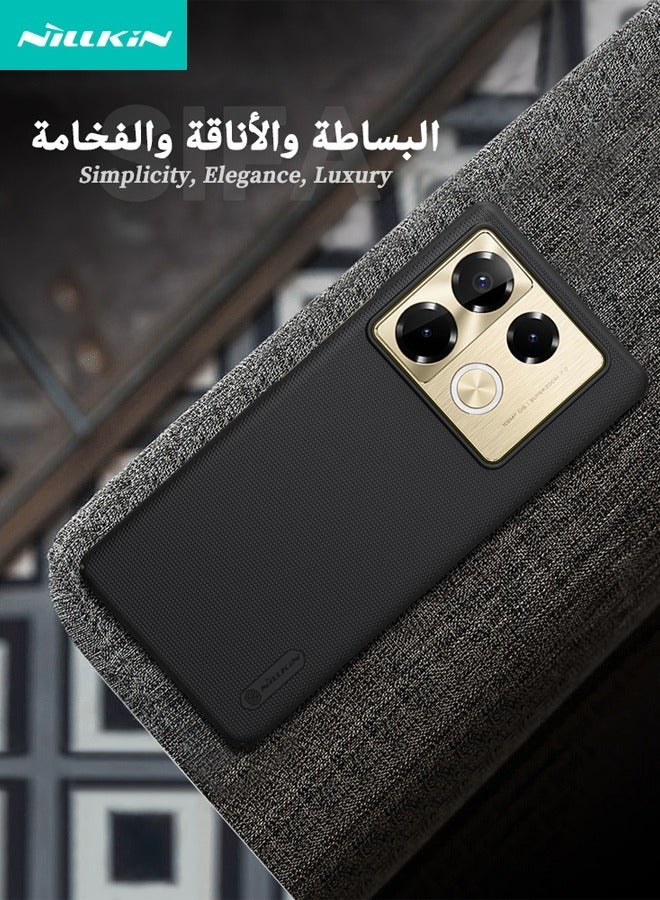 Nillkin Infinix Note 40 Pro/40 Pro+ Case, Frosted Ultra Thin Phone Case, Military Grade Shockproof Anti-Scratch & Slip Dual Layer Tough Back Cover for Infinix Note 40 Pro/40 Pro+ 5G, Black - Image 2