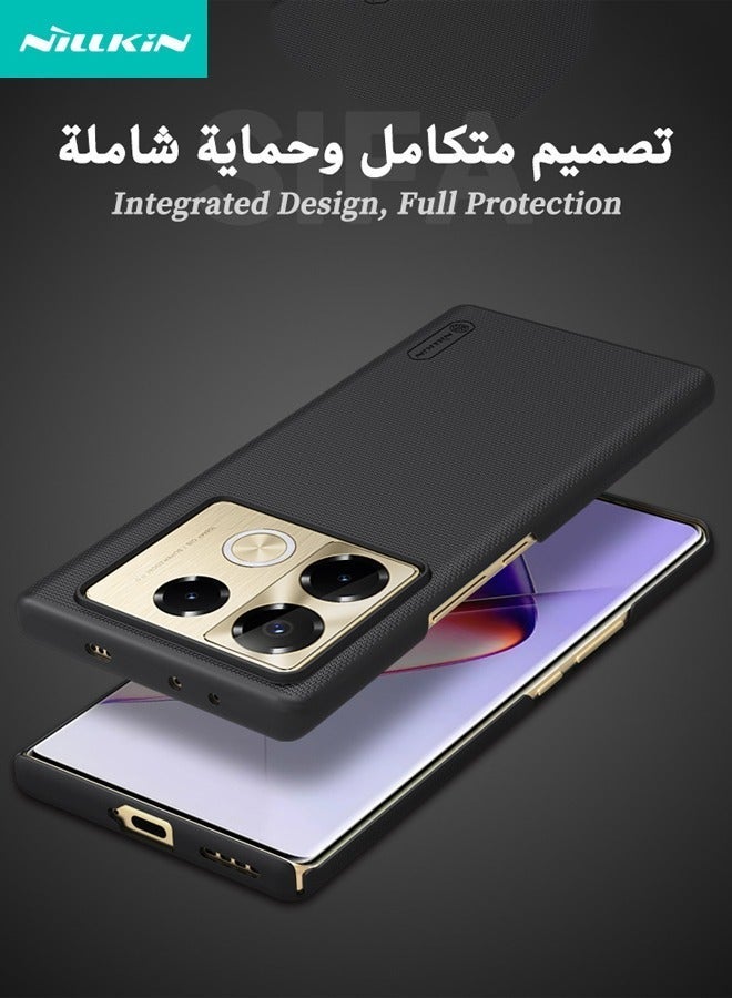 Nillkin Infinix Note 40 Pro/40 Pro+ Case, Frosted Ultra Thin Phone Case, Military Grade Shockproof Anti-Scratch & Slip Dual Layer Tough Back Cover for Infinix Note 40 Pro/40 Pro+ 5G, Black - Image 4