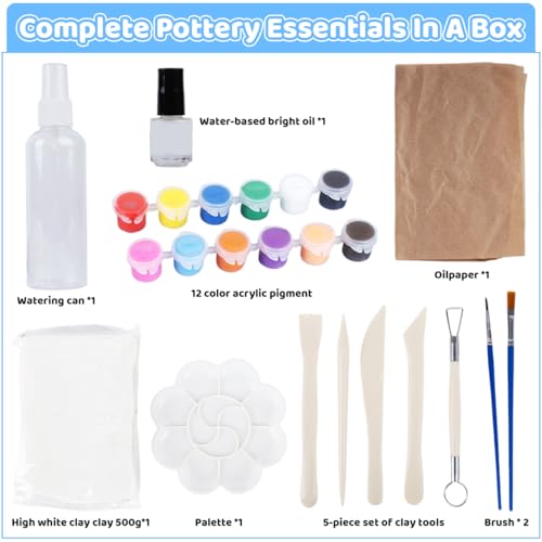 PATPAT® Squishy Making Kit - DIY Clay Mould Set, Ta-ba Squishy Clay DIY Kit for Kids Stress Relief Clay Fidget Toy Silicone Mould Making Kit Squishy Toy DIY Clay Kit with Tools & Accessories - Image 3