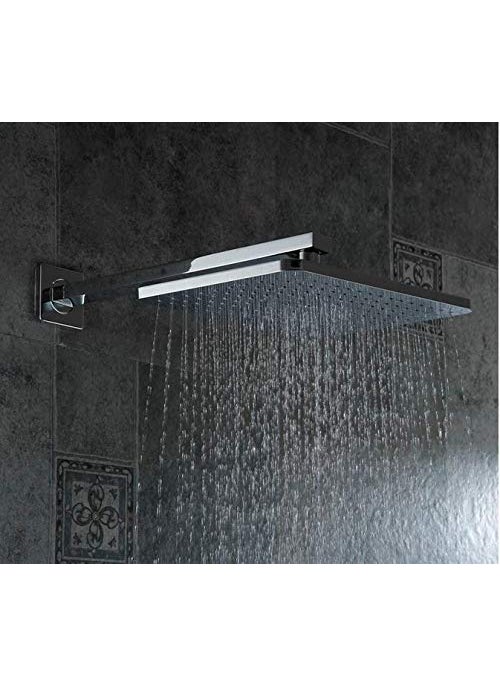 Aquieen Aquieen Solid Brass Overhead Slim Shower with Rubbit Cleaning System 12 X 12 Inches  - Image 2