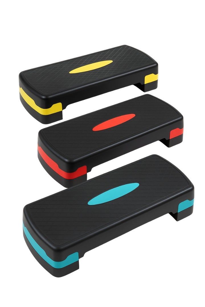 بلا نهاية منصة تمرينات أيروبيك مع 2 ارتفاعات قابلة للتعديل | متعددة الألوان (متنوعة) | المادة: بلاستيك ABS | منصة تمرينات رياضية | مثالية للصالة الرياضية والمنزل | لياقة القلب | للرجال والنساء - Image 2