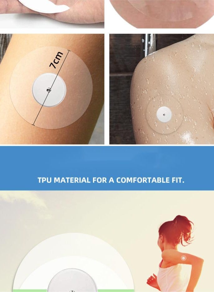 general 50PCS Fixic Freestyle Adhesive Patch– Good for Libre – Enlite – Guardian – NO Glue in The Center of The Patch – Pre-Cut Back Paper – Long Fixation for Your Sensor - Image 2