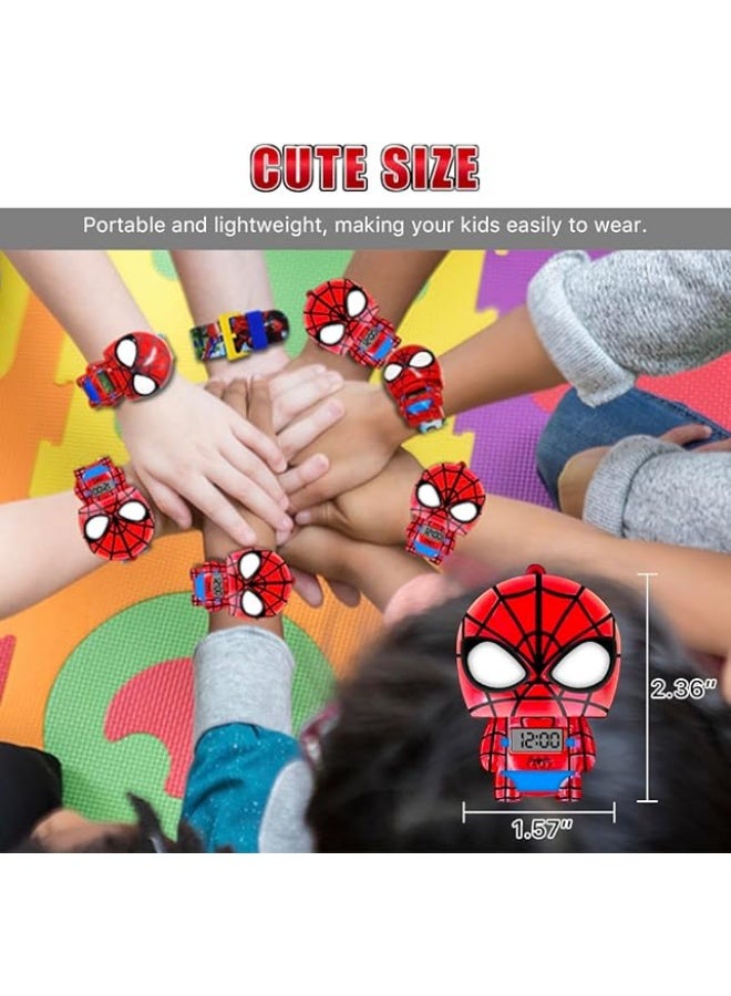 Spider-Man Avengers Spider-Man Kids Watch - Digital Watch, Action Figure, and Play Accessories - Red/Blue _ Kids Superhero Watch _ Action Figure Watch _ Spider-Man Watch  - Image 5