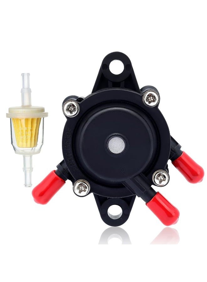 Hipa Fuel Pump + Fuel Filter Replacement for John Deere Z225 Z235 Z245 Z255 Z335E Z335M Z345M Z345R Z355R Z375R Z425 Z435 Z445 Z465 Lawn Mower - Image 1