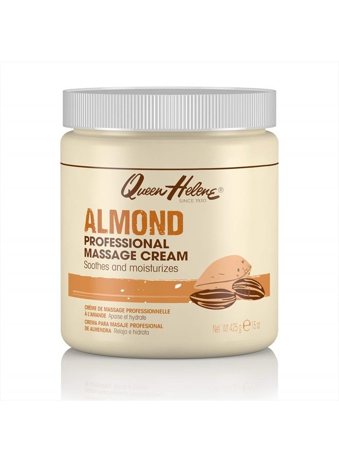 Queen Helene Professional Massage Cream, Almond, 15 Oz (Packaging May Vary) - Image 1