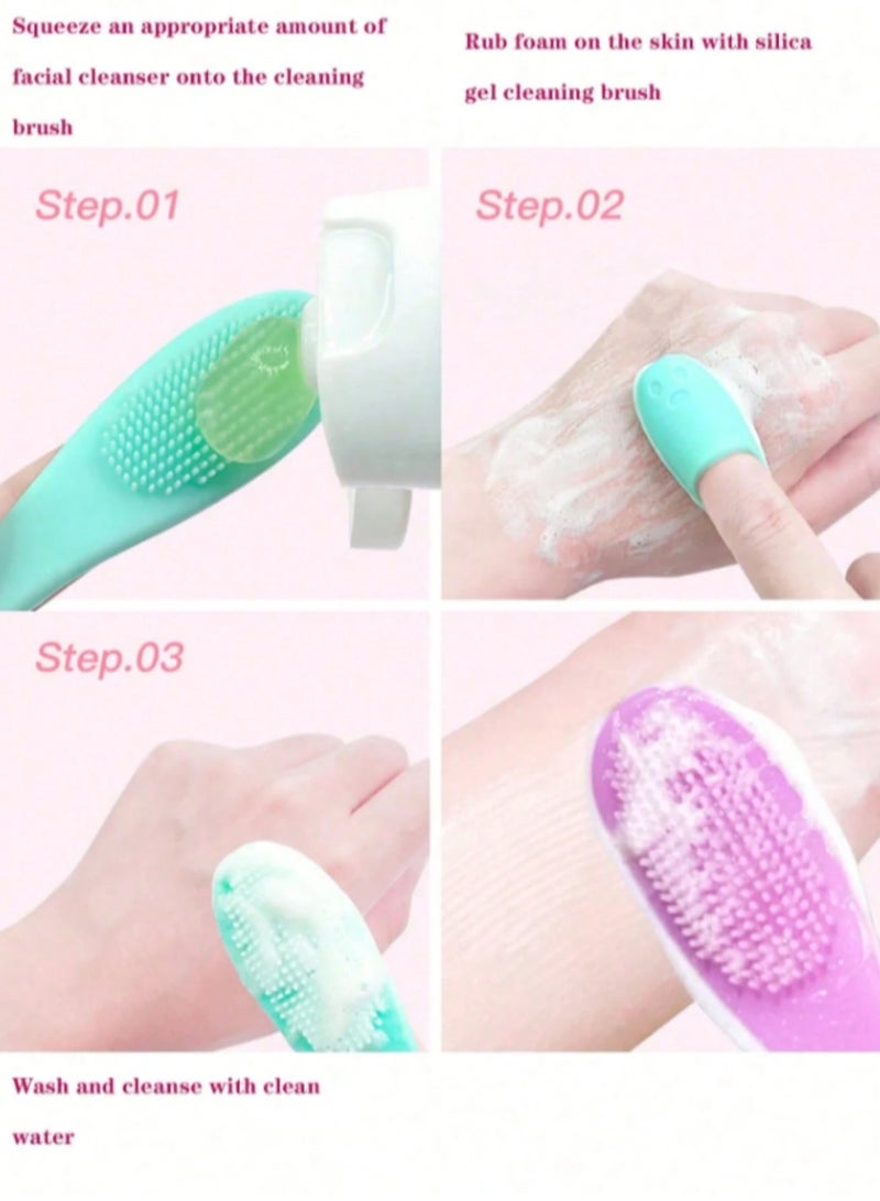 Silicone Facial Cleansing Brush – Gentle Skin Cleaner for Blackhead Removal & Massage - Image 4
