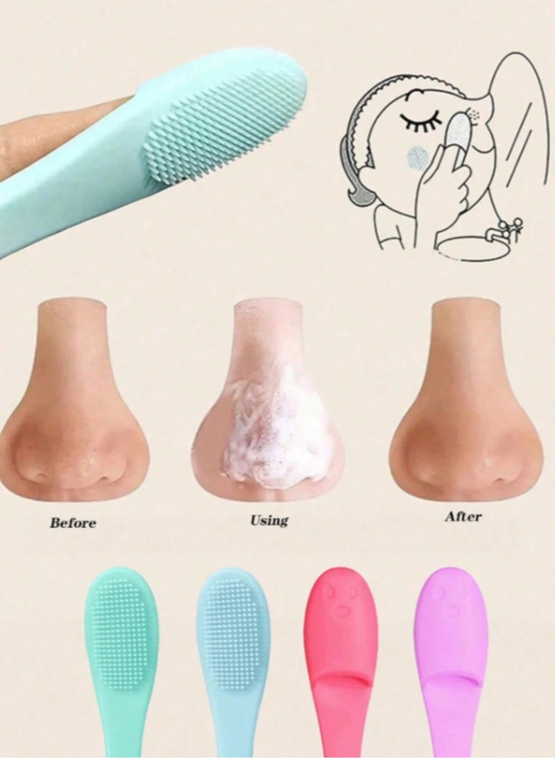 Silicone Facial Cleansing Brush – Gentle Skin Cleaner for Blackhead Removal & Massage - Image 1