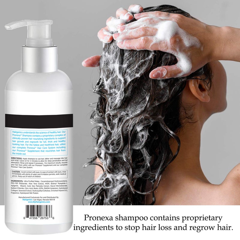 Pronexa Hairgenics Pronexa Clinical Strength Hair Growth & Regrowth Therapy Hair Loss Shampoo With Biotin, Collagen, and DHT Blockers for Thinning Hair, 8 fl. oz. - Image 5