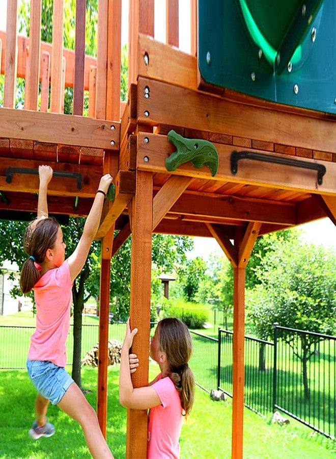 Purife 17 Inch Black Playground Accessories Handles Metal Pack of 6- Playset Handles, Swing Sets Attachment Grab Bars, Kids Hand Grips Monkey Bar for Playhouse, Treehouse, Jungle Gym - Image 5