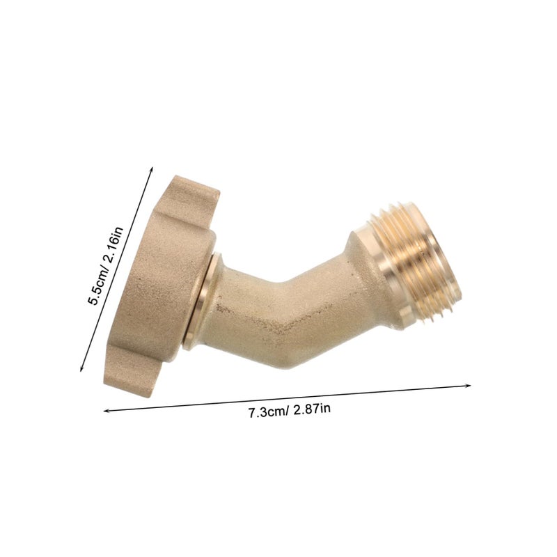 Heavy Duty RV Water Hose Elbow Connector Quick Release Leakproof Brass - Image 3