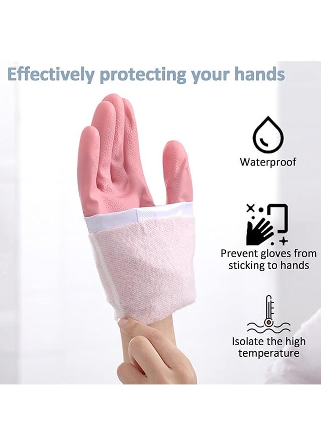 3Pcs Dishwashing Cleaning Gloves, Waterproof Reusable Kitchen Long Gloves, Latex-Free Household Gloves for Laundry, Cleaning, Working, Gardening - Image 4
