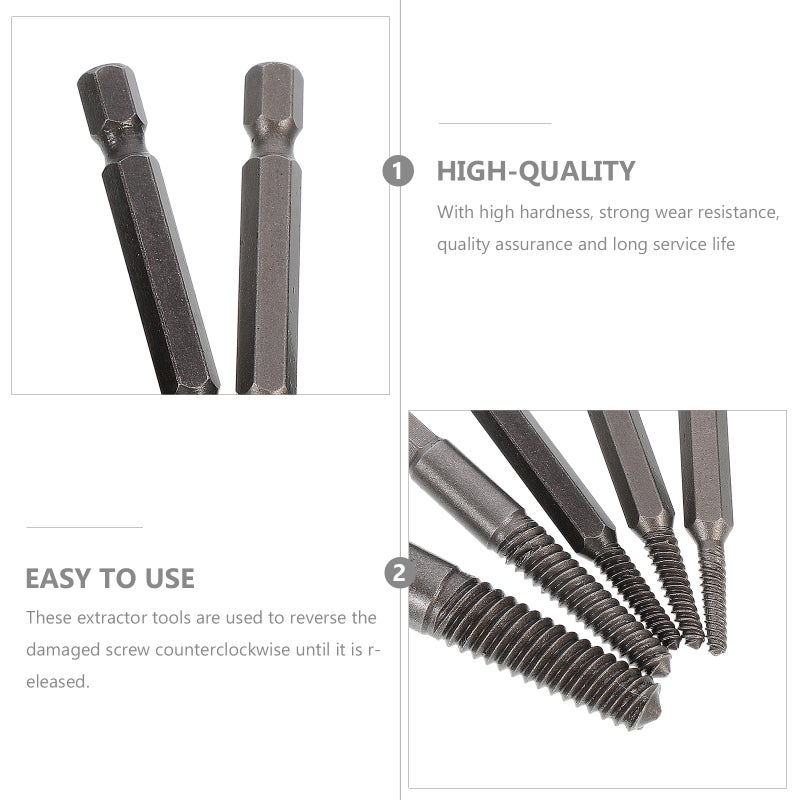 Broken Screw Extractor Set for Machinery Repair, Portable and Durable Tools - Image 5