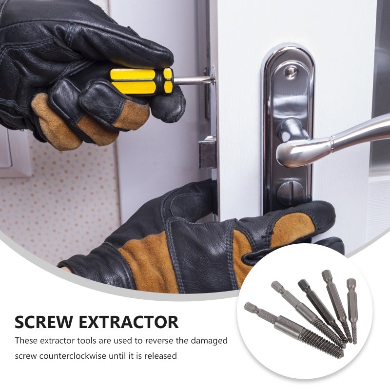 Broken Screw Extractor Set for Machinery Repair, Portable and Durable Tools - Image 3