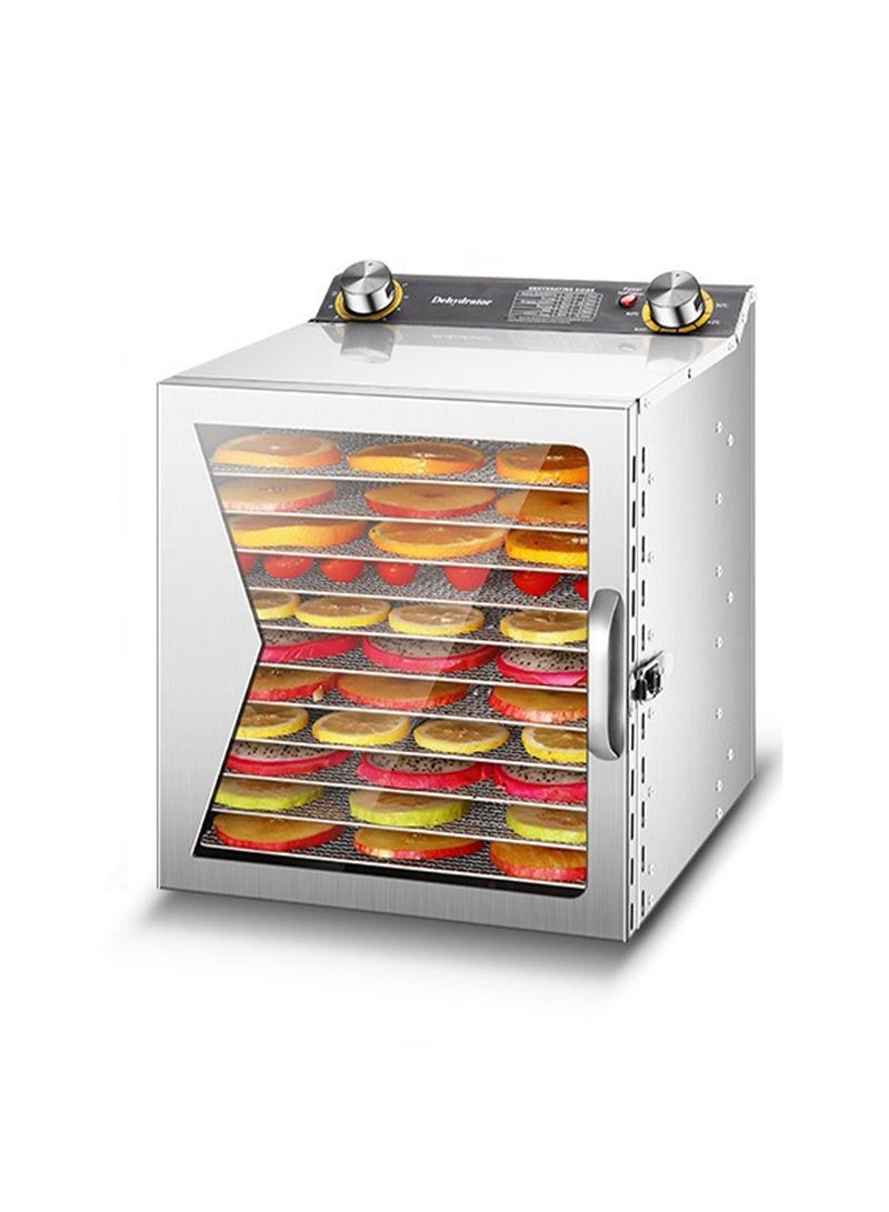 Glanfen Food Dehydrator, 12 Stainless Steel Trays Dehydrators for Food and Jerky, Herbs, Fruit, Dehydrator Machine with Timer and Temperature Control - Image 1