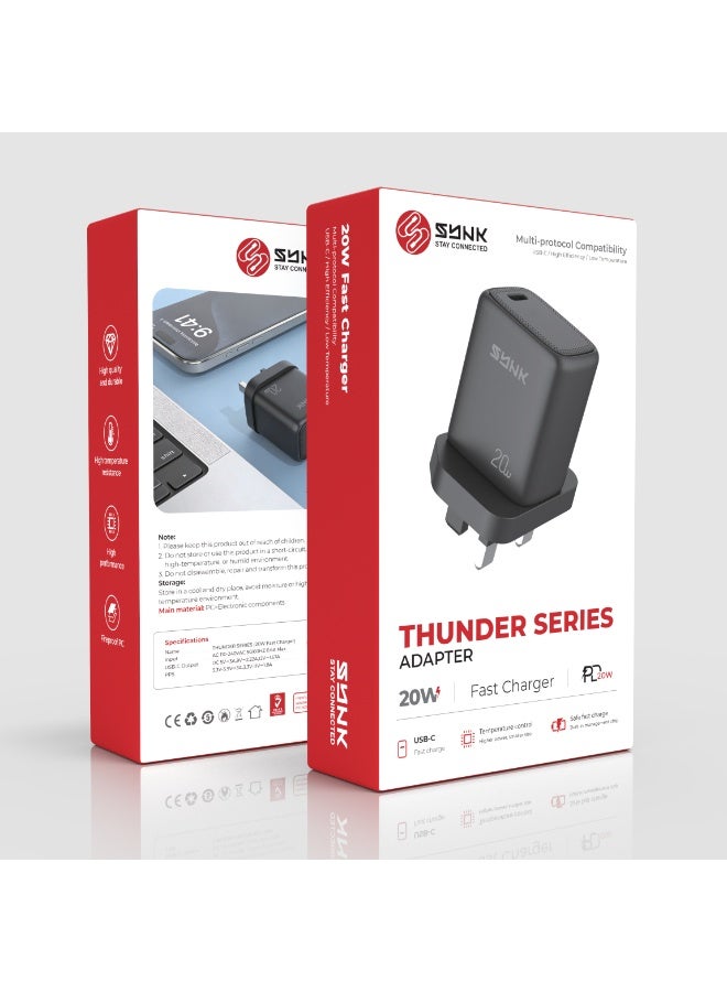 SYNK Thunder 20W Fast Charger Adapter - Image 2