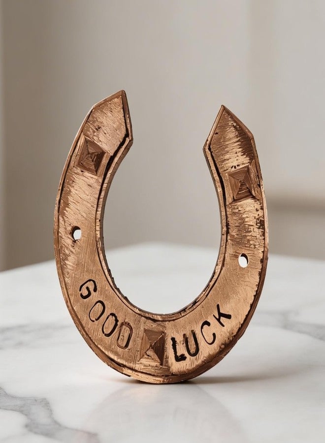 Plus Value Goodluck Copper Pyramid Horse Shoe Home Office Main Door Entrance Vastu Remedies Products Items for Positive Energy, Evil Eye Protection - Image 1