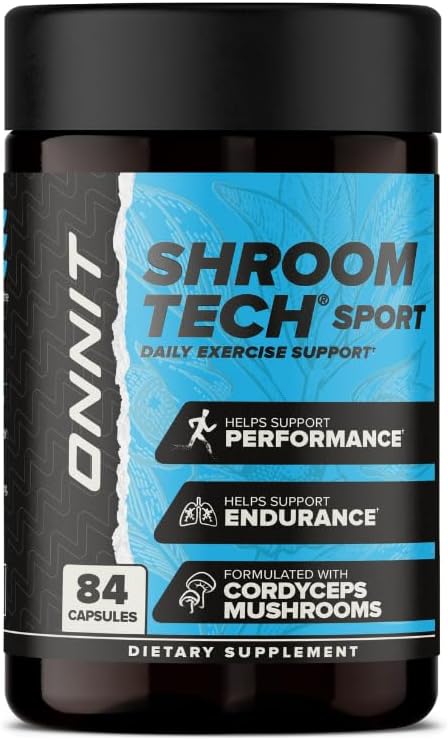 ONNIT Shroom Tech Sport Daily Exercise Support Capsules Pre Workout Supplement with Cordyceps Mushrooms CaffeineFree Dietary Supplement for Daily Energy Support 84 Count - Image 3
