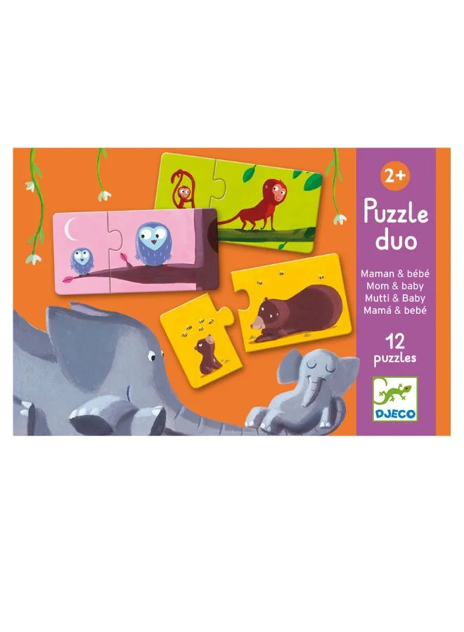 DJECO Puzzle Duo/Trio Mom And Baby