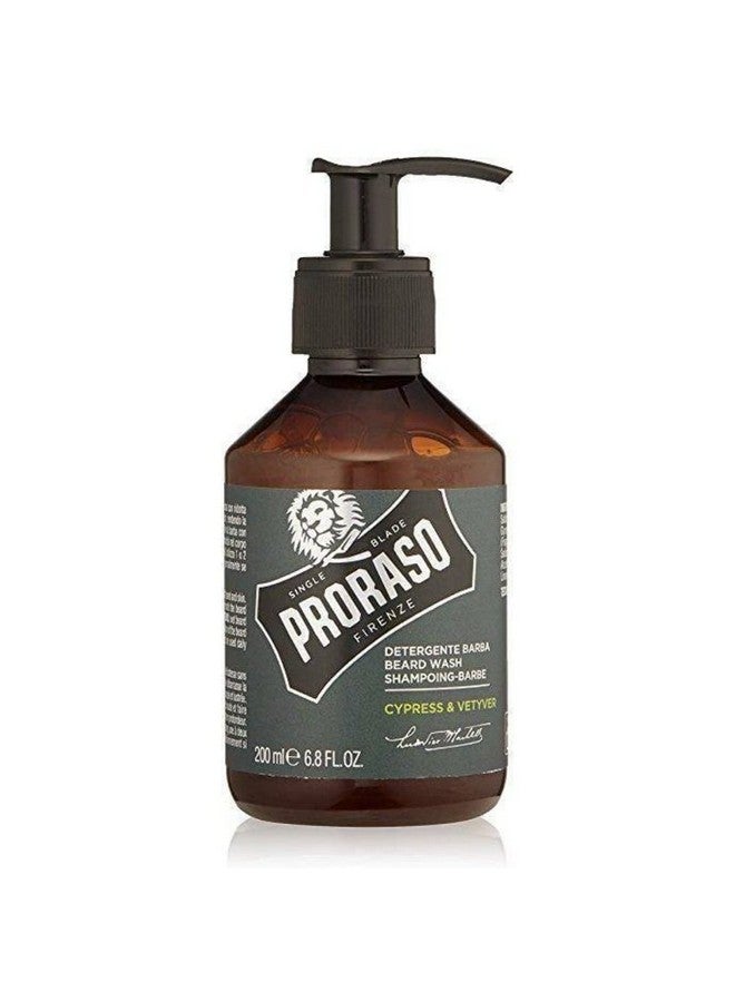 proraso Beard Wash Cypress And Vetyver 6.8 Fl Oz - Image 2
