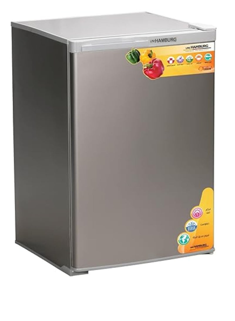 HAMBURG Hamburg FB15 140L Mini Bar Refrigerator, Silver  - Image 1