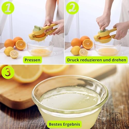 Prostuff.in® Manual Juicer | Citrus Juicer | Lemon Squeezer | Fruit Juicer With Rotary Knob Rotatable | Lemon, Orange, Citrus, Fruits, Lime Squeezer | Hand Juicer Kitchen Tool Multicolor 1 Pcs - Image 4