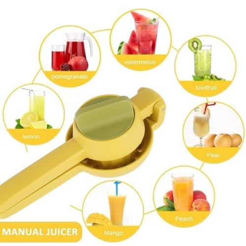 Prostuff.in® Manual Juicer | Citrus Juicer | Lemon Squeezer | Fruit Juicer With Rotary Knob Rotatable | Lemon, Orange, Citrus, Fruits, Lime Squeezer | Hand Juicer Kitchen Tool Multicolor 1 Pcs - Image 3