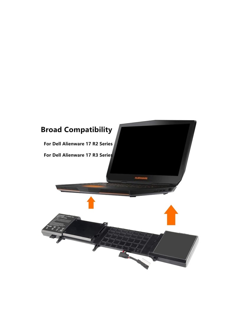 Terabyte بطارية لابتوب 6JHDV لديل ألين وير 17 R2 17 R3 ALW17ED-1728 2728 3728 3828 4718 4738 AW17R3-3758SLV 7092SLV 4175SLV 8342SLV 167555SLV SLV V 6J. HC; V 6Y 5046J YKWXX 14.8V 92Wh - Image 2